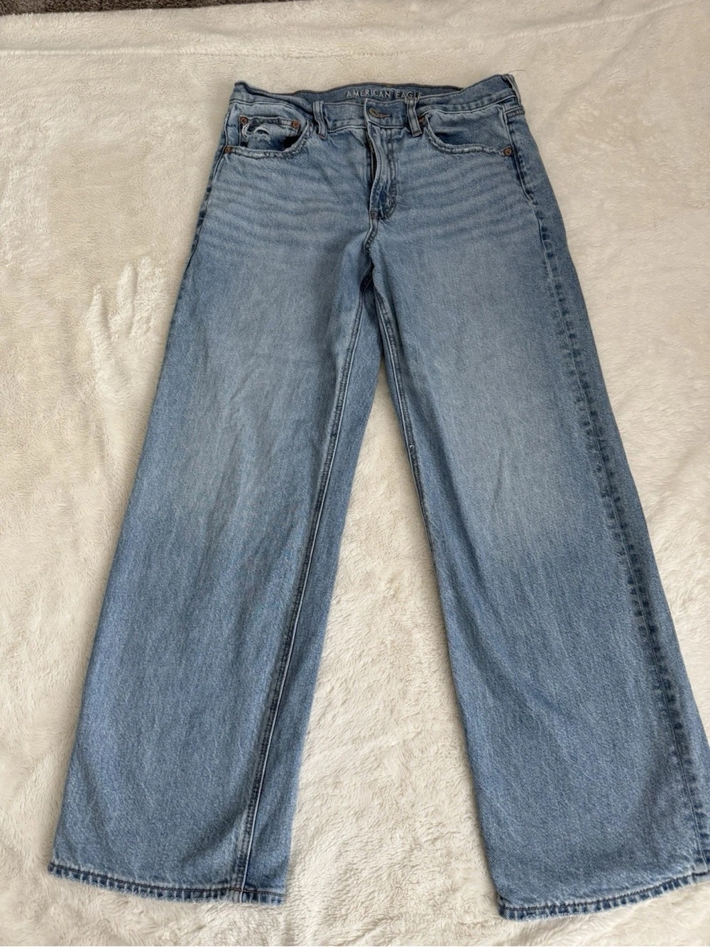 American Eagle Outfitters Light Blue Wide Leg Women's Jeans